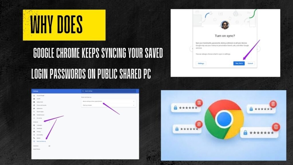 Why Does Google Chrome Keeps Syncing Your Saved Login Passwords on Public Shared PC