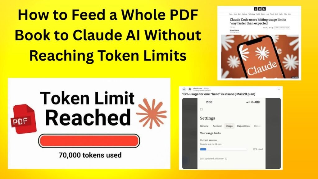 How to Feed a Whole PDF Book to Claude AI Without Reaching Token Limits