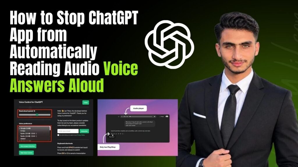 How to Stop ChatGPT App from Automatically Reading Audio Voice Answers Aloud