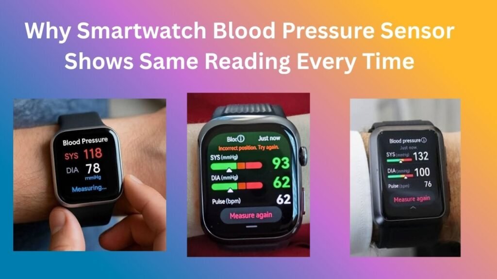 Why Smartwatch Blood Pressure Sensor Shows Same Reading Every Time