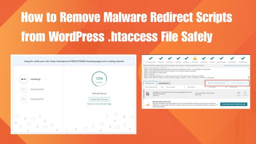 How to Remove Malware Redirect Scripts from WordPress .htaccess File Safely