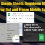 Why Google Sheets Dropdown Menus Gray Out and Freeze Mobile App
