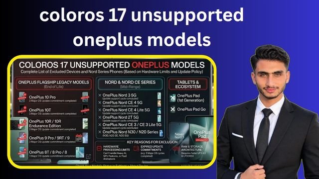 coloros 17 unsupported oneplus models