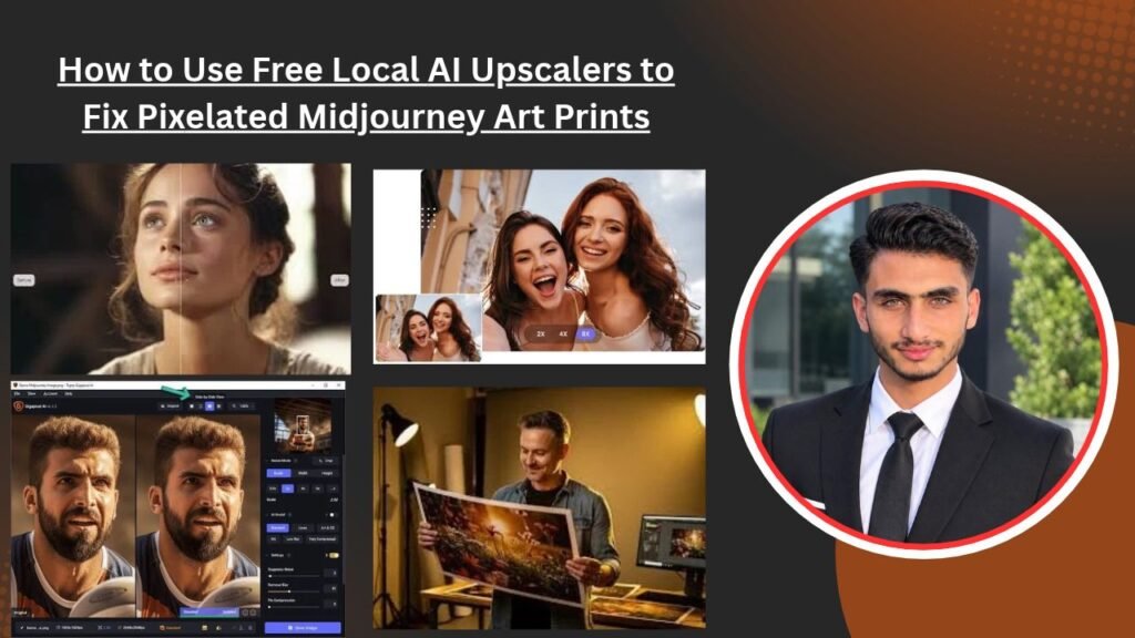 How to Use Free Local AI Upscalers to Fix Pixelated Midjourney Art Prints